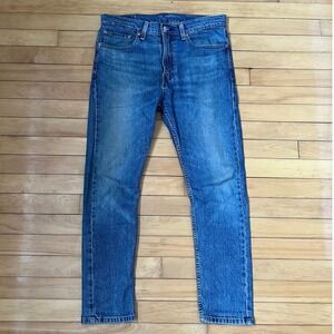 Levis 510 Skinny Jeans Mens 34x30 Medium Wash Blue Denim 5-Pocket Zip Fly